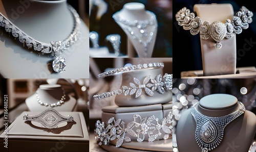 Luxurious Gemstone Jewelry. A Captivating Display. Luxurious Gemstone Jewelry Collection