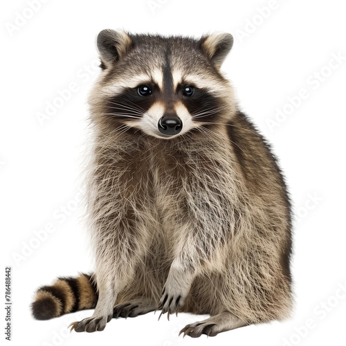 raccoon isolated on transparent background