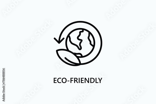 Eco-friendly vector, icon or logo sign symbol illustration	