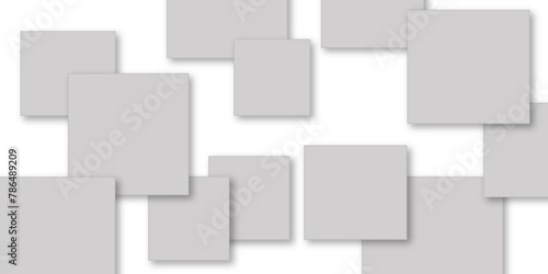 Abstract gray geometric overlapping square pattern. soft shadow on neutral light grey textured background. 3d architecture pattern design. Abstract composition business background for document design.