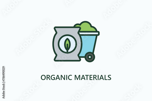 Organic Materials vector, icon or logo sign symbol illustration	