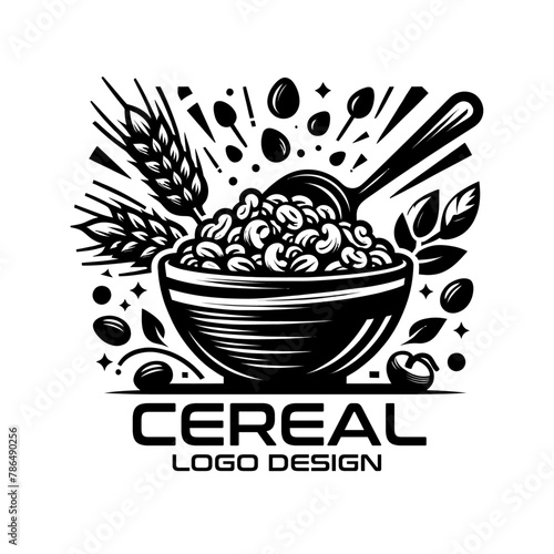 Cereal Vector Logo Design photo