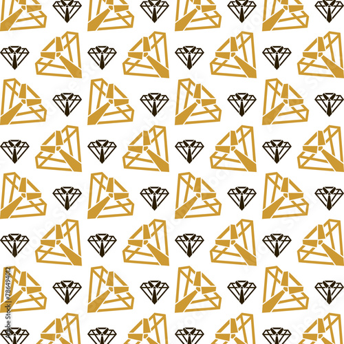 Diamond Tie noticeable trendy multicolor repeating pattern vector illustration background design