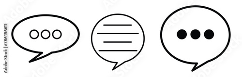 Online chat icon. Chatting vector icon, Symbol of communication. Chat bubble vector icon. Vector illustration. Eps file 307.