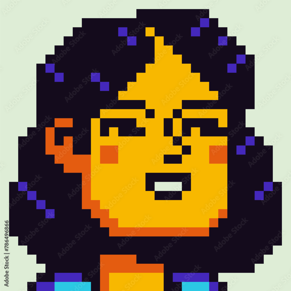 8-bit girl, avatar pixel female character, young woman face, cartoon vector icon, game user or web profile persons and people, social net portrait, minimalistic fashion, vector 8-bit girl, avatar pixel female character, young woman face, cartoon vector icon, game user or web profile persons and people, social net portrait, minimalistic fashion, vector