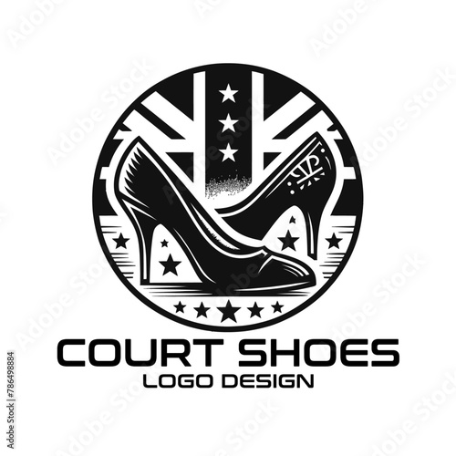 Court Shoes Vector Logo Design