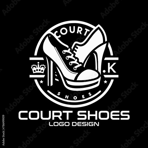 Court Shoes Vector Logo Design