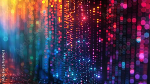 Wallpaper Mural A colorful background with lights and dots. Generative AI. Torontodigital.ca