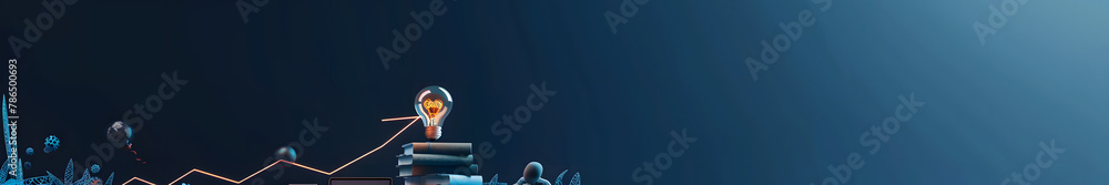 illustration of marketing technology improvement background for web banner illustration of marketing technology improvement background for web banner