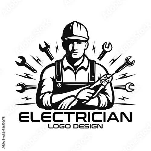 Electrician Vector Logo Design