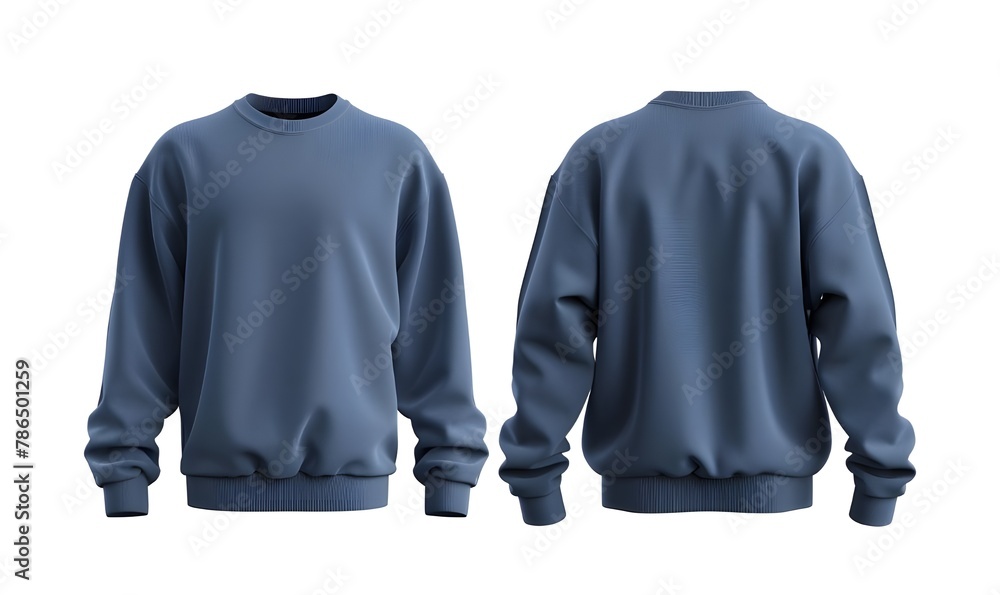 front and back view of blue sweatshirt templates Pullovers with long front and back view of blue sweatshirt templates Pullovers with long