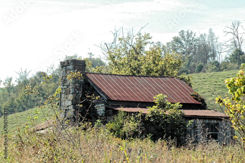 old house in the mountains