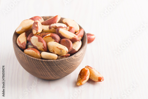 Brazil nuts in a bowl. 