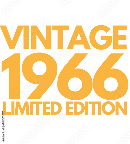Vintage 1966 Limited Edition Happy T Shirt Design