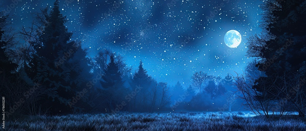 Indigo night wrapping the world in a velvety cloak, dotted with silver whispers of starlight Indigo night wrapping the world in a velvety cloak, dotted with silver whispers of starlight
