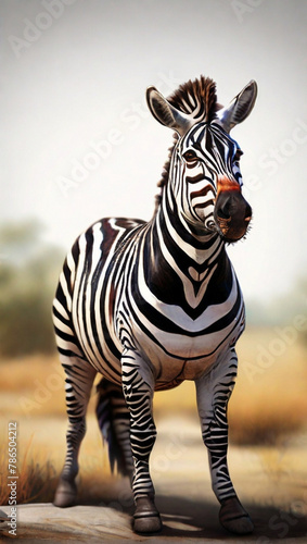 zebra in the wild