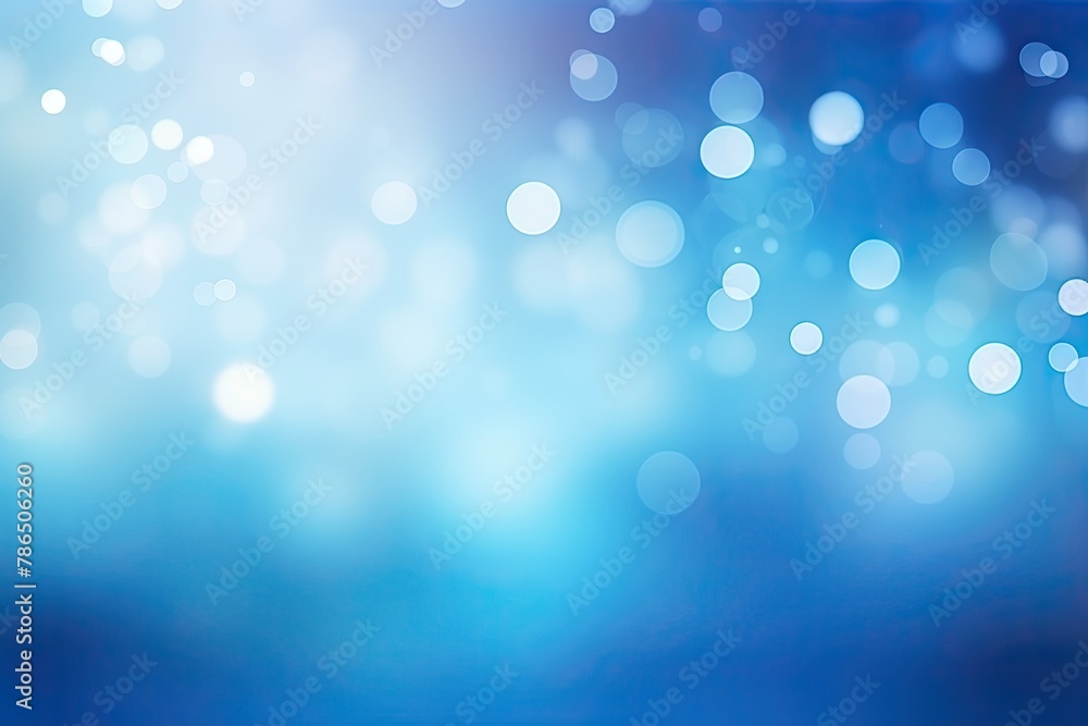 Abstract Gradient Blue Bokeh Sparkle on Blur Background