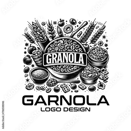 Granola Vector Logo Design