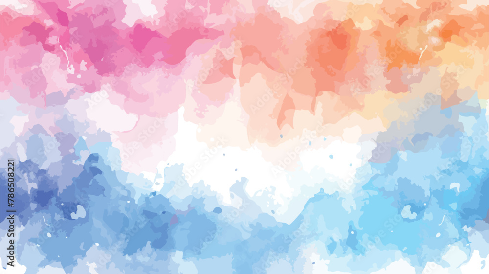 Watercolor abstract background. flat vector isolated o
