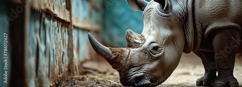 Solitary Rhinoceros photo