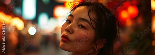 Playful Flirtatious Korean Girl photo