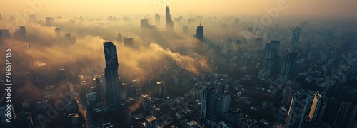 Smoggy Cityscape photo