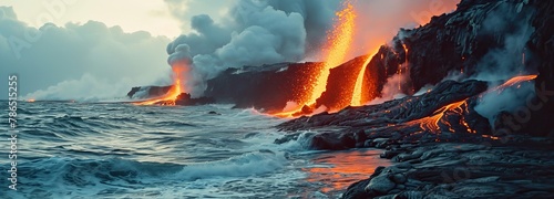 Volcanic activity in Hawaii