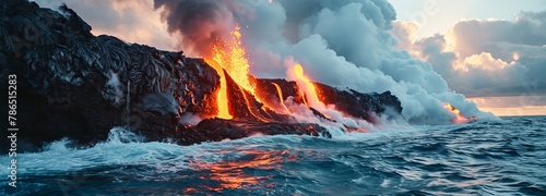 Volcanic activity in Hawaii