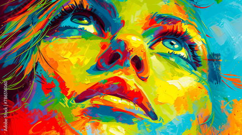 Artistic Representation of Pride with Psychedelic Woman's Portrait  © Creative Valley