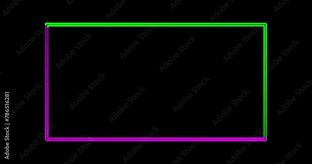 Neon Facecam overlay. Seamless loop. Animated facecam or webcam. Neon lights rotate and spread colorful light. Drag and drop use. Purple and Green on black background. Neon Facecam overlay. Seamless loop. Animated facecam or webcam. Neon lights rotate and spread colorful light. Drag and drop use. Purple and Green on black background.