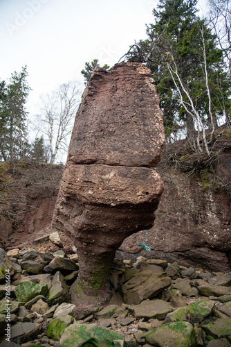 Hopewell Rocks in Bay of Fundy, no people