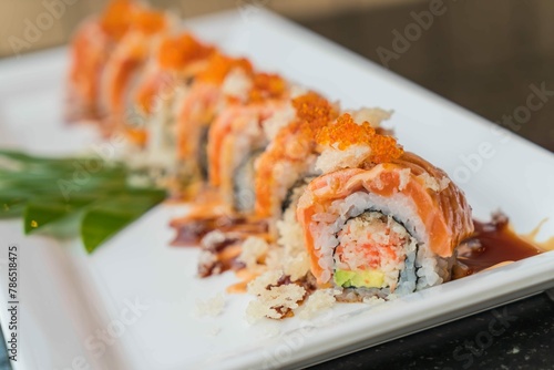 Salmon Sushi Rolls 3