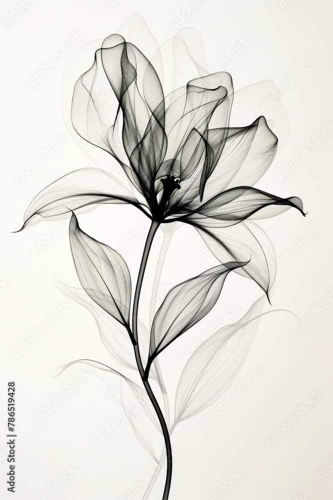 Minimalist Floral Design in Black and White
Minimalist Floral Design in Black and White