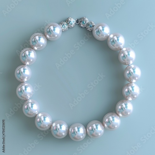 Classic pearl necklace with intricate clasp detailing