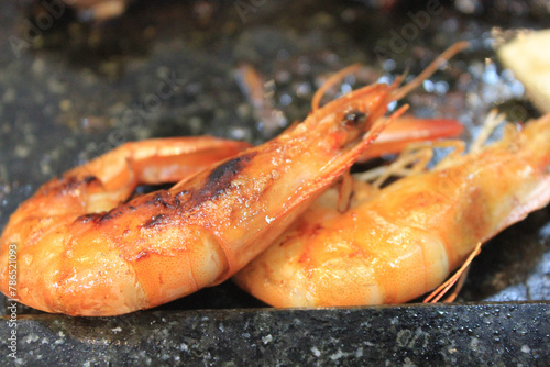 delicious shrimp on the grill