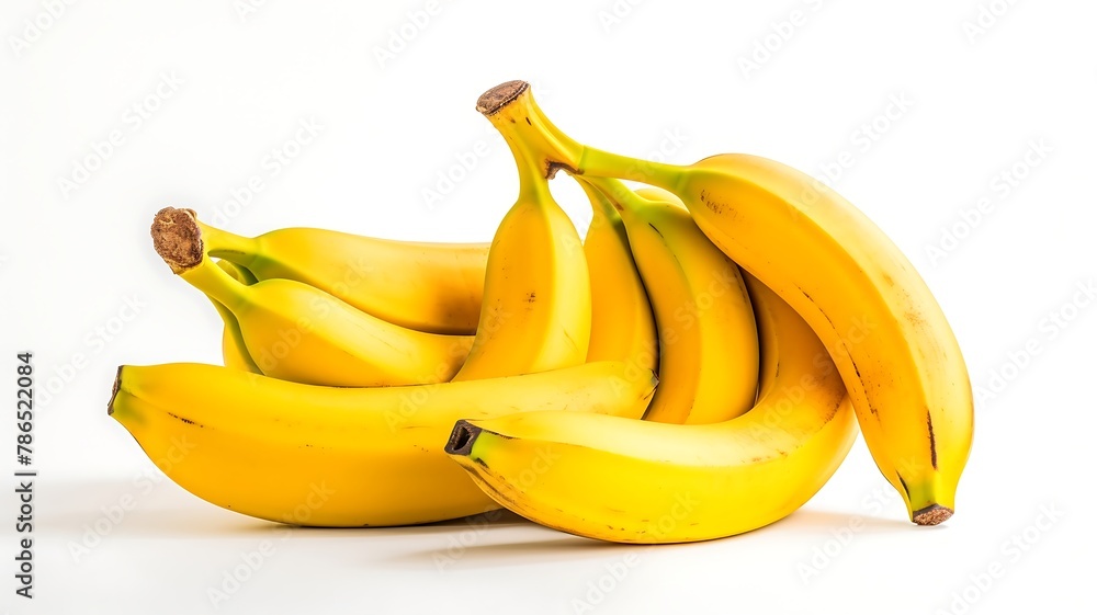 Bananas fruit on white background