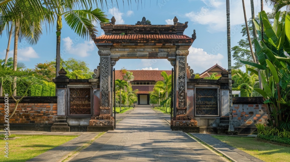 Negeri Propinsi Museum entrance gate at Denpasa Negeri Propinsi Museum entrance gate at Denpasa