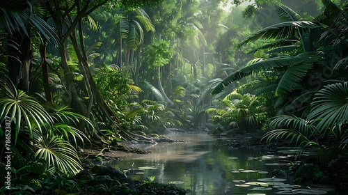 Deep tropical jungles of Southeast Asia  