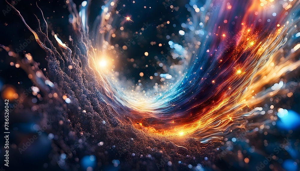 Fototapeta premium Abstract Explosion of Star Illustration Background