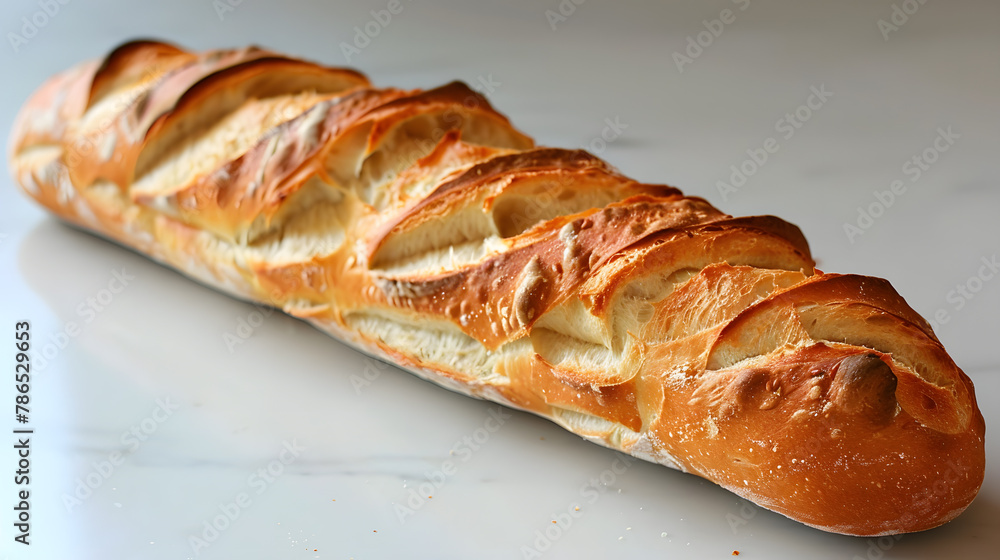 A loaf of bread, an essential ingredient in many cuisines, sits on the table