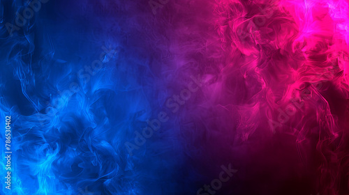 A blue and pink background with smoke and fire © JVLMediaUHD