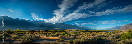 Glorious Morning in Owens Valley: A Mesmerizing Landscape Bringing Nature's Beauty to Life