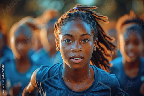 Young athletes training hard, aspiring for greatness in the future © Veniamin Kraskov