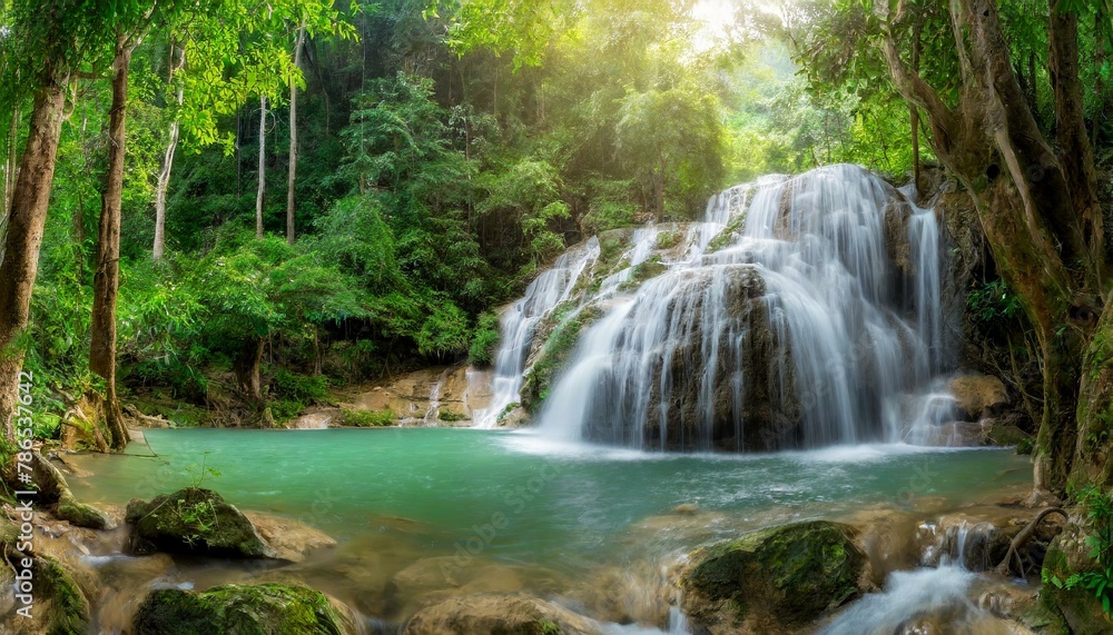 Discovering a Majestic Forest Waterfall