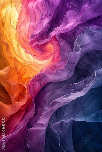 Abstract watercolor fractals with infinite patterns in vibrant colors background.