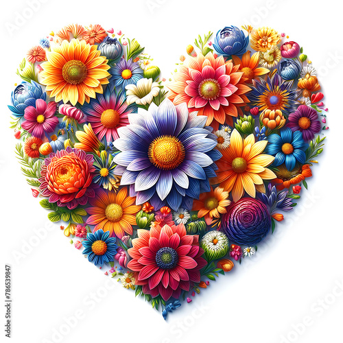 Floral Heart Design.