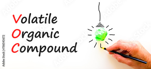 Foto VOC volatile organic compound symbol