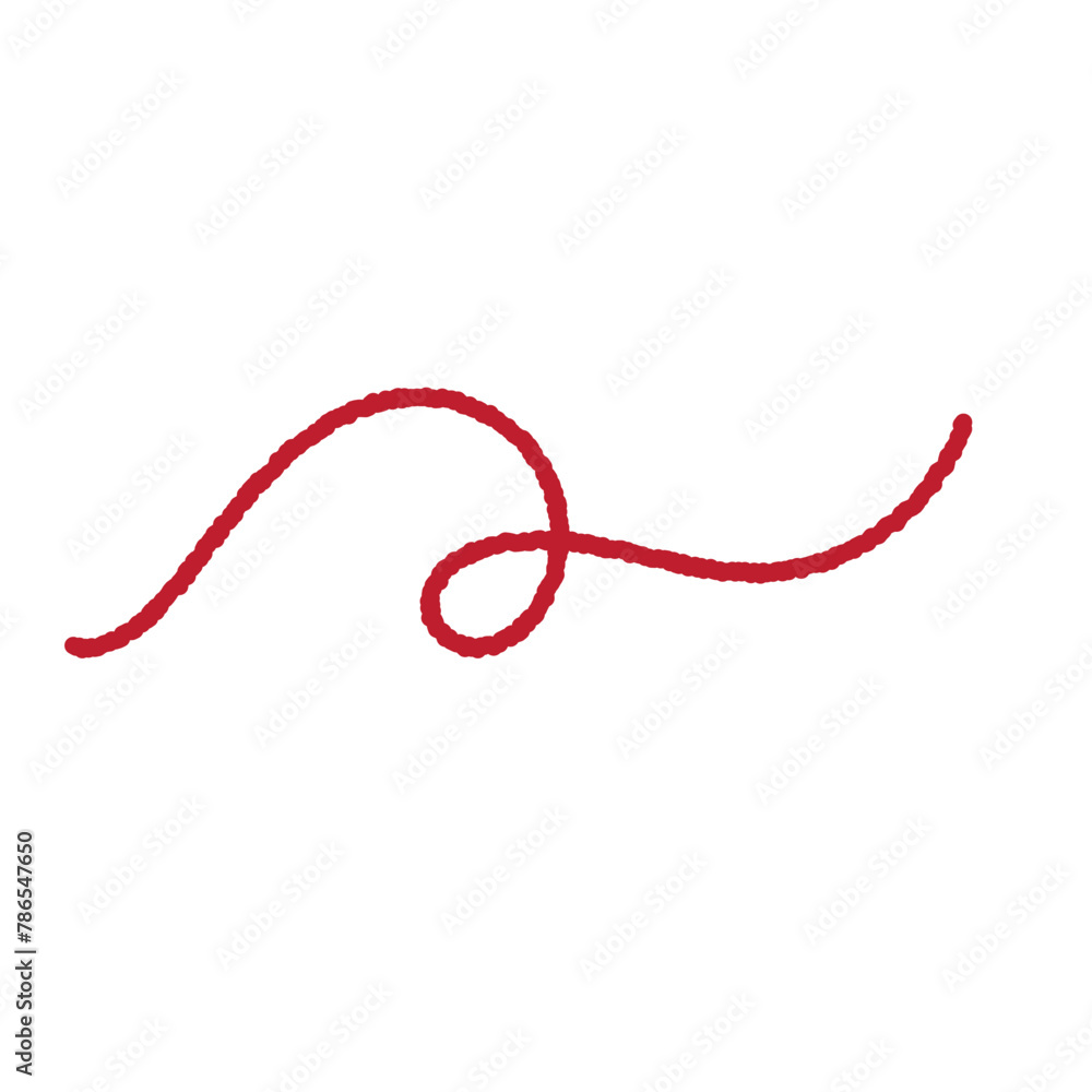 Red thread isolates on a white background. Red thread isolates on a white background.