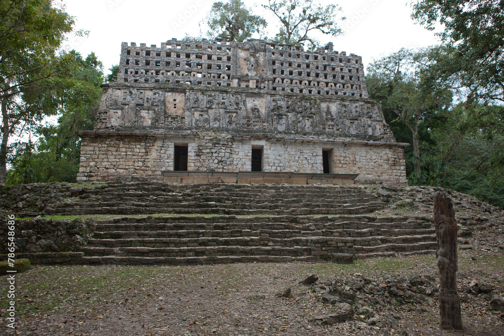 Mexico ruins of Zinakatan on a cloudy winter day Mexico ruins of Zinakatan on a cloudy winter day