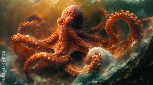 octopus in the sea